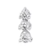 Ladies 3 Stone Diamond Pendant 14K White Gold Journey G VS Diamonds 0.45ct -Outlet Radiant Bijou Store ladies 3 stone diamond pendant in 14k gold journey g vs diamonds 045ct 001273 wh