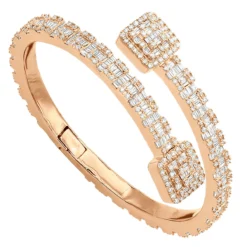 Ladies Diamond Bracelet 10K Yellow Gold Split-Style Bangle Bracelet For Women -Outlet Radiant Bijou Store ladies diamond bracelet 10k or 14k gold split style bangle bracelet for women 804081 ro 1691201192