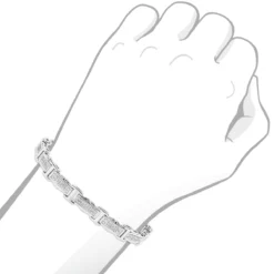 Ladies Diamond Bracelet In Sterling Silver 0.22ct -Outlet Radiant Bijou Store ladies diamond bracelet in sterling silver 027ct p 48396bod