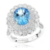 Blue Topaz Engagement Cocktail Ring 2.2ct 14K White Gold 2 Blue Topaz Engagement Cocktail Ring 2.2ct 14K White Gold -Outlet Radiant Bijou Store ladies diamond cocktail rings blue topaz engagement ring 22ct 14k gold mainwh