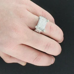 Unique Engagement Or Right Hand Ladies Diamond Ring 14K White Gold 1.35ct -Outlet Radiant Bijou Store ladies diamond ring 14k 175ct p 42551bod