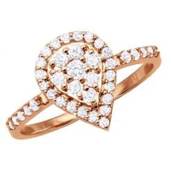 Ladies 14K White Gold Cluster Diamond Ring 0.62ct -Outlet Radiant Bijou Store ladies diamond rings 14k cluster diamond ring 062ct p 6739 ro 20211228