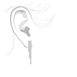 Ladies Earrings 14K White Gold String Diamond Earrings 3.78ct -Outlet Radiant Bijou Store ladies earrings 14k gold string diamond earrings 378ct p 7122 bodwh