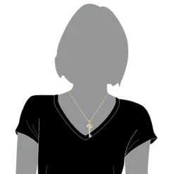 Ladies Necklaces 14K Yellow Gold Diamond Key Pendant 2 Carats -Outlet Radiant Bijou Store ladies necklaces 14k gold diamond key pendant 200ct p 7098 bodye