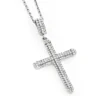 Ladies Small 14K White Gold Diamond Cross Pendant 0.59ct -Outlet Radiant Bijou Store ladies small 14k gold diamond cross pendant 059ct p 6540 wh