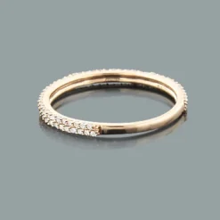 Ladies Thin Diamond Ring 0.35ct 14K Yellow Gold Stackable 6 Ladies Thin Diamond Ring 0.35ct 14K Yellow Gold Stackable -Outlet Radiant Bijou Store ladies thin diamond ring 035ct 14k stackable p 49483back