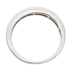 Thin Ladies Wedding Band With Princess Cut Diamonds 1 Carat 10K Gold -Outlet Radiant Bijou Store ladies wedding band with princess cut diamonds 100ct 10k back