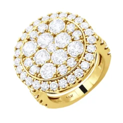 Large 5 Carat Diamond Ring For Women 14K White Gold -Outlet Radiant Bijou Store large 5 carat diamond ring for women in 14k yellow rose or white gold ye 20220102