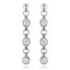 Large Diamond Drop Earrings 0.55ct 14K White Gold -Outlet Radiant Bijou Store large diamond drop earrings 055ct 14k gold wh
