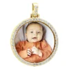 Large Personalized Diamond Circle Photo Pendant 14K Yellow Gold Round Picture Medallion -Outlet Radiant Bijou Store large personalized diamond circle photo pendant 14k gold round picture medallion 000941 yellow
