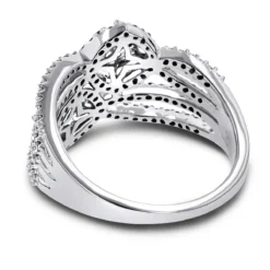 Luxurman Love & Friendship Diamond Right Hand Ring For Women 14K White Gold -Outlet Radiant Bijou Store love friendship rings luxurman diamond right hand ring for women 14k gold backwh