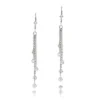 Luxurman 14K White Gold Chandelier Earrings With Diamonds By The Yard 1 Carat -Outlet Radiant Bijou Store luxurman 14k gold chandelier earrings with diamonds by the yard 1 carat wh