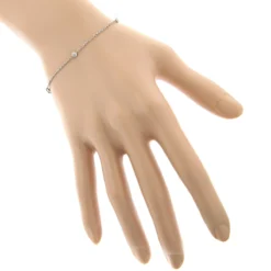 Luxurman 14K White Gold Diamond By The Yard Bracelet For Women 1/2 Carat 7in -Outlet Radiant Bijou Store luxurman 14k gold diamond by the yard bracelet for women 12 carat 7in bodwh