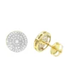 Luxurman 14K Yellow Gold Pave Round Diamond Cluster Earrings Studs 1/2 Carat -Outlet Radiant Bijou Store luxurman 14k gold pave round diamond cluster earrings studs 12 carat mainye