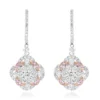 Luxurman Designer Flower Cluster Diamond Earrings For Women 2.4ct 14K White Gold 1 Luxurman Designer Flower Cluster Diamond Earrings For Women 2.4ct 14K White Gold -Outlet Radiant Bijou Store luxurman designer flower cluster diamond earrings for women 24ct 14k gold mainwh