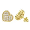 Luxurman Heart Shaped Diamond Earrings For Women 14K Yellow Gold Studs 0.76ct -Outlet Radiant Bijou Store luxurman heart shaped diamond earrings for women 14k gold studs 076ct mainye