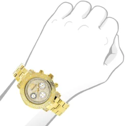 Luxurman Ladies Diamond Watch 0.3ct Yellow Gold Plated -Outlet Radiant Bijou Store luxurman ladies diamond watch 03ct yellow gold plated p 44309 2 1