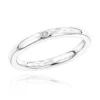 Luxurman Love Quotes: Women's Stackable Sterling Silver Diamond Wedding Ring -Outlet Radiant Bijou Store luxurman love quotes womens stackable sterling silver diamond wedding ring main