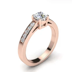 Luxurman Round Diamond Engagement Ring Setting 0.15ct 14K Yellow Gold -Outlet Radiant Bijou Store luxurman round diamond engagement ring setting 015ct 14k gold ro