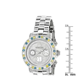 Luxurman Ladies Color Diamond Watch 2.75ct -Outlet Radiant Bijou Store luxurman watches ladies color diamond watch 275ct p 46265 ruler