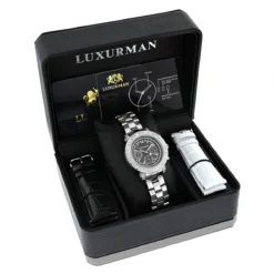 Luxurman Ladies Diamond Watch 2ct -Outlet Radiant Bijou Store luxurman watches ladies diamond watch 2ct p 50185box