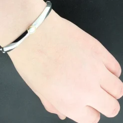 18K Sterling Silver & Mother Of Pearl Bracelet 8 18K Sterling Silver & Mother Of Pearl Bracelet -Outlet Radiant Bijou Store mother of pearl jewelry 18k sterling silver bracelet p 43982bod