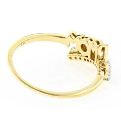 Solid 10K White Gold Mothers Day Gifts Journey Diamond MOM Ring .13ct -Outlet Radiant Bijou Store mothers day gifts journey diamond mom ring 13ct p 117 backye