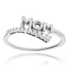 Solid 10K White Gold Mothers Day Gifts Journey Diamond MOM Ring .13ct -Outlet Radiant Bijou Store mothers day gifts journey diamond mom ring 13ct p 117 wh