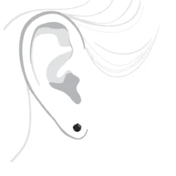 One Carat 14K White Gold Solitaire Black Round Diamond Bezel Stud Earrings 12 One Carat 14K White Gold Solitaire Black Round Diamond Bezel Stud Earrings -Outlet Radiant Bijou Store one carat 14k gold solitaire black round diamond bezel stud earrings bodwh