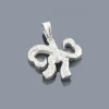 Small Heart Bow Diamond Pendant 0.17ct Sterling Silver -Outlet Radiant Bijou Store open heart bow diamond pendant 017ct sterling silver p 44284