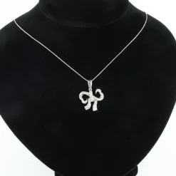 Small Heart Bow Diamond Pendant 0.17ct Sterling Silver 8 Small Heart Bow Diamond Pendant 0.17ct Sterling Silver -Outlet Radiant Bijou Store open heart bow diamond pendant 017ct sterling silver p 44284bod