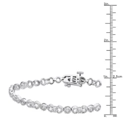 Pave 14K White Gold Ladies Diamond Bracelet 1.31ct -Outlet Radiant Bijou Store pave bracelets 14k gold ladies diamond bracelet 131ct p 7143 rulerwh
