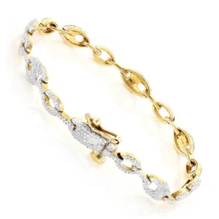 Pave 14K White Gold Ladies Diamond Bracelet 1.1ct -Outlet Radiant Bijou Store pave bracelets 14k gold ladies diamond bracelet 145ct p 7197 backye