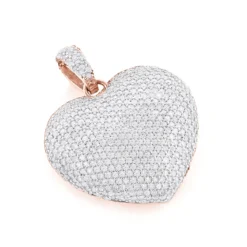 Pave Diamond Heart Pendant 14K Yellow Gold 2 Carats 9 Pave Diamond Heart Pendant 14K Yellow Gold 2 Carats -Outlet Radiant Bijou Store pave diamond heart pendant 14k gold 2 carats p 22301 ro