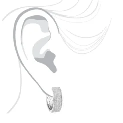 Pave Diamond Hoop Earrings 1.75ct 14K White Gold 13 Pave Diamond Hoop Earrings 1.75ct 14K White Gold -Outlet Radiant Bijou Store pave diamond hoop earrings 195ct 14k p 42950 bodwh