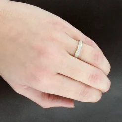 Thin Pave Diamond Wedding Band 0.23ct 10K Yellow Gold -Outlet Radiant Bijou Store pave diamond wedding band 023ct 10k gold p 48381bod