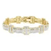 Pave Real Diamond Bracelet For Men 10K Yellow Gold 3.18ct -Outlet Radiant Bijou Store pave real diamond bracelet for men 10k gold 318ct ye