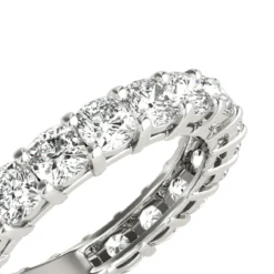 Platinum Cushion Cut Diamond Eternity Band Diamond Anniversary Ring 4ct -Outlet Radiant Bijou Store platinum cushion cut diamond eternity band diamond anniversary ring 4ct box