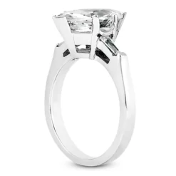 Platinum Diamond Engagement Ring 1.16ct -Outlet Radiant Bijou Store platinum diamond engagement ring 116ct p 34081 back white 20220426