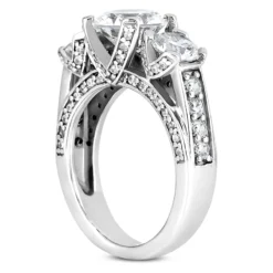 Platinum Diamond Engagement Ring 2.13ct 6 Platinum Diamond Engagement Ring 2.13ct -Outlet Radiant Bijou Store platinum diamond engagement ring 213ct p 34668 back white 20220426