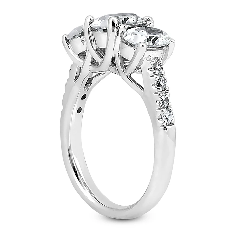 Platinum Diamond Engagement Ring 2.20ct 2.5mm 4 Platinum Diamond Engagement Ring 2.20ct 2.5mm - Image 2