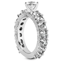 Platinum Diamond Engagement Ring 3.52ct 5 Platinum Diamond Engagement Ring 3.52ct -Outlet Radiant Bijou Store platinum diamond engagement ring 352ct p 33891 back white 20220420 20220426