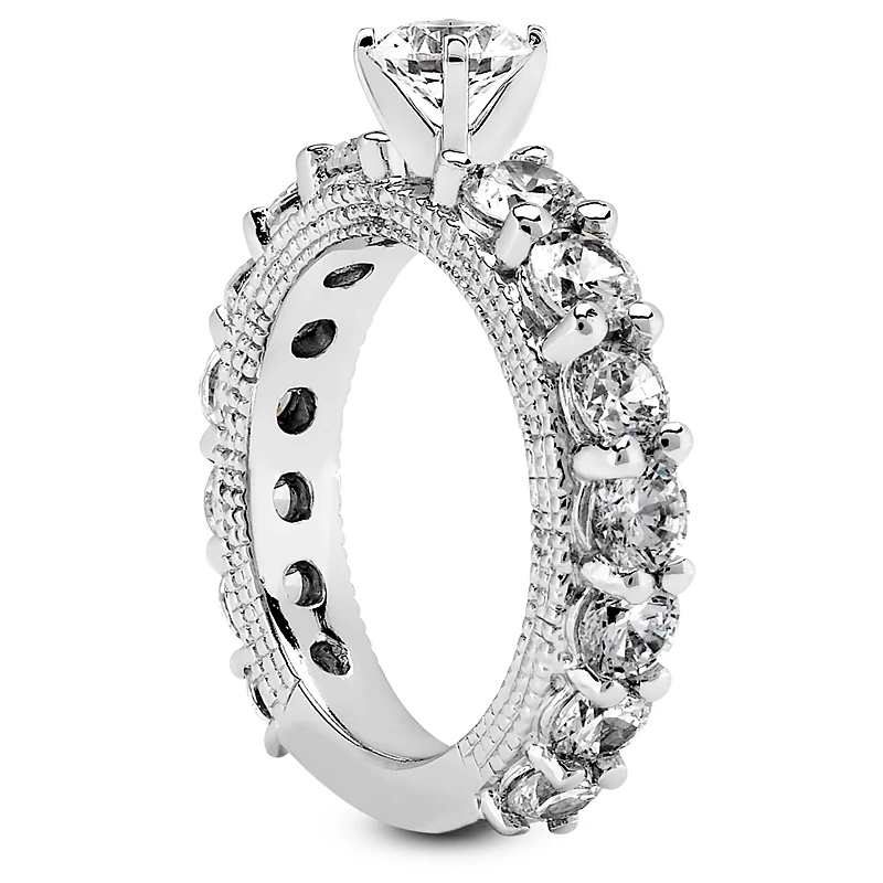 Platinum Diamond Engagement Ring 3.52ct 4 Platinum Diamond Engagement Ring 3.52ct - Image 2