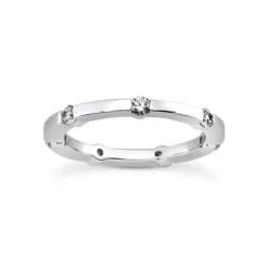 Ultra Thin Platinum Diamond Eternity Band 0.35ct