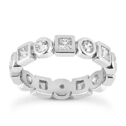 Platinum Diamond Eternity Band 1.12ct