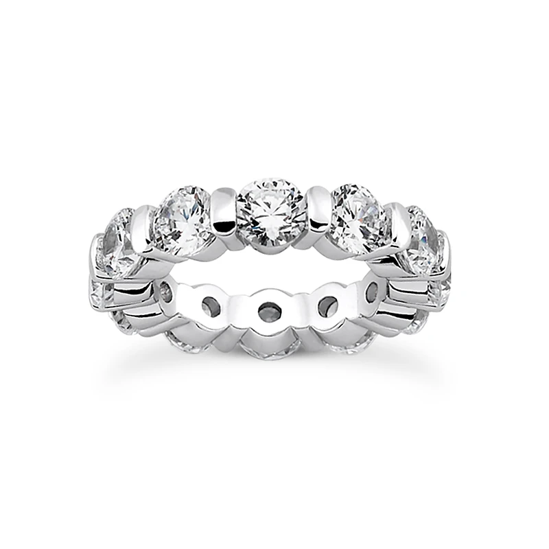 Thin Platinum Diamond Eternity Band 2.40ct 3 Thin Platinum Diamond Eternity Band 2.40ct