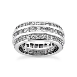 Platinum Diamond Eternity Band 5.68ct