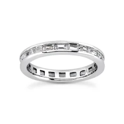 Thin Platinum Diamond Eternity Ring 1.60ct