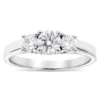 Ultra Thin Platinum Diamond Three Stones Engagement Ring 1ct -Outlet Radiant Bijou Store platinum diamond three stones engagement ring 1ct p 33504