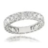 Platinum Emerald Cut Diamond Eternity Band For Women 4ct Anniversary Ring -Outlet Radiant Bijou Store platinum emerald cut diamond eternity band for women 4ct anniversary ring main